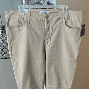 Crown & Ivy Beige Casual Pants